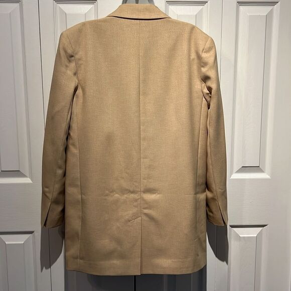 ASOS Tan/Gold Lined Oversized Fit (see measurements) Blazer Size 6 NWT‎ - Picture 6 of 15
